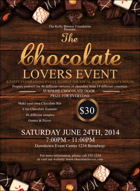 Chocolate Invitation Product Front