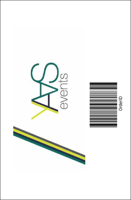 Soccer Ribbon Drink Ticket Product Back