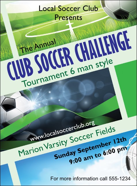 Soccer Ribbon Invitation Product Front