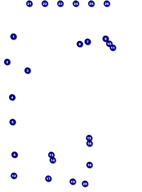 Retro Stripes Logo Flyer Front Field Markers