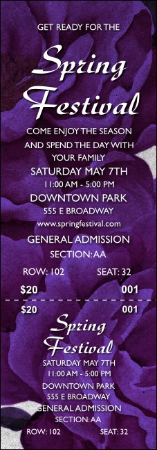 Spring Reserved Event Ticket Product Front