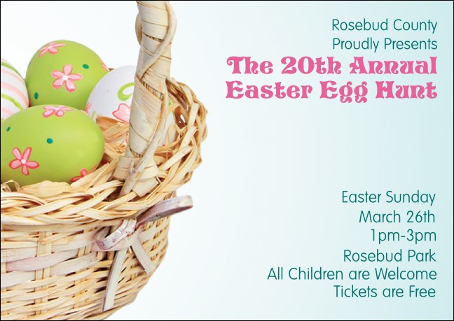 Easter Basket Postcard Product Front