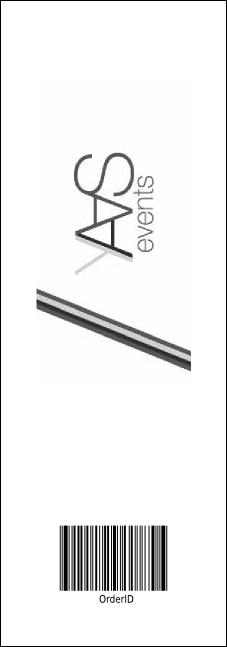 All Purpose Building and Streetlights Black and White Raffle Ticket Product Back
