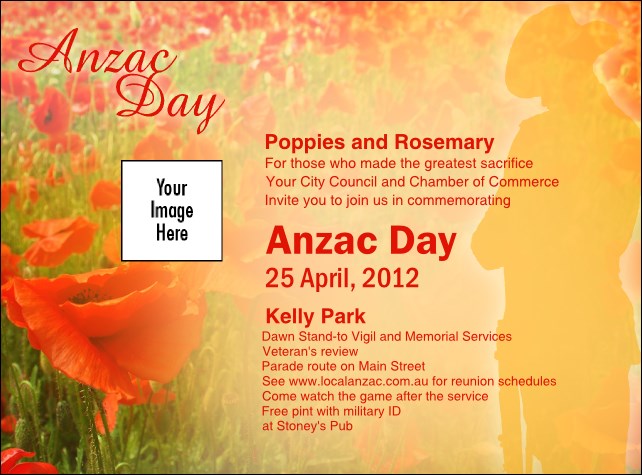 Anzac Day Flyer Product Front