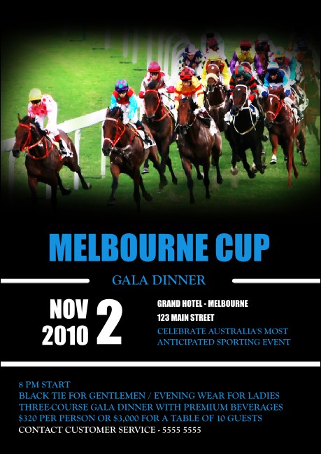 Melbourne Cup Postcard Product Front