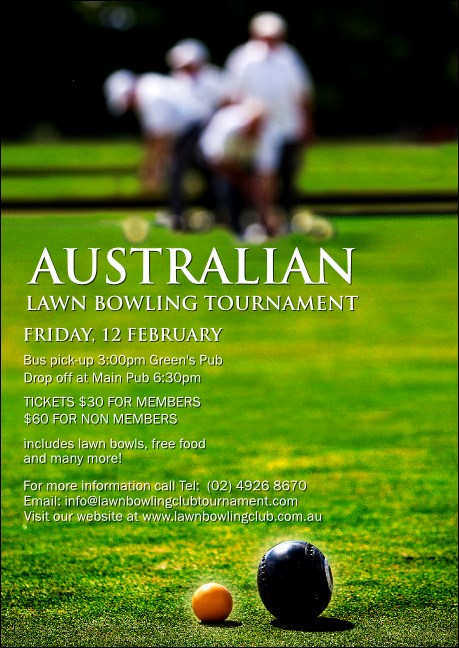 Lawn Bowling Postcard