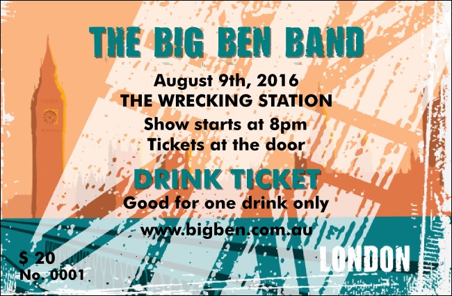 London Drink Ticket Product Front