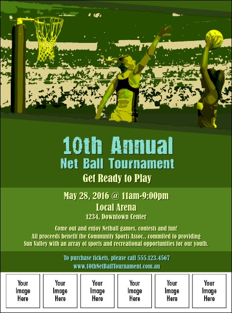 Net Ball Image Flyer Product Front
