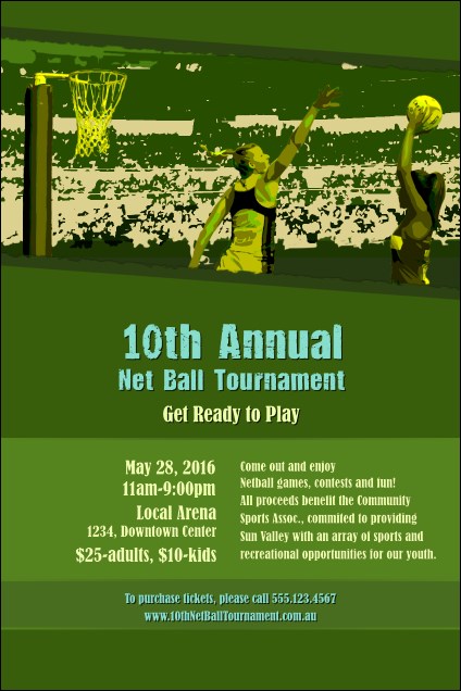 Net Ball Poster Product Front