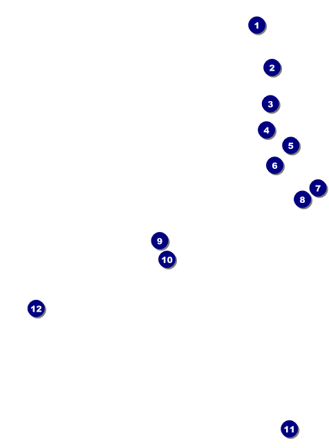 Golf Tournament Invitation Front Field Markers
