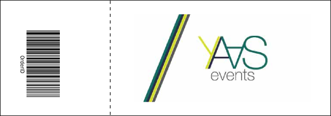 Golf Tournament Event Ticket Product Back