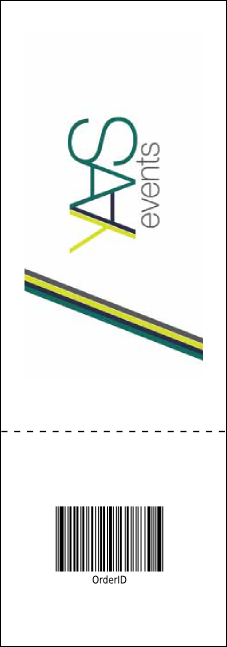 Abstract Lights Event Ticket Product Back